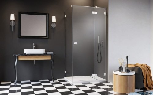 Radaway Essenza Pro White Kdj kabina 90x100cm prawa szkło przejrzyste 10097090-04-01R/10098100-01-01