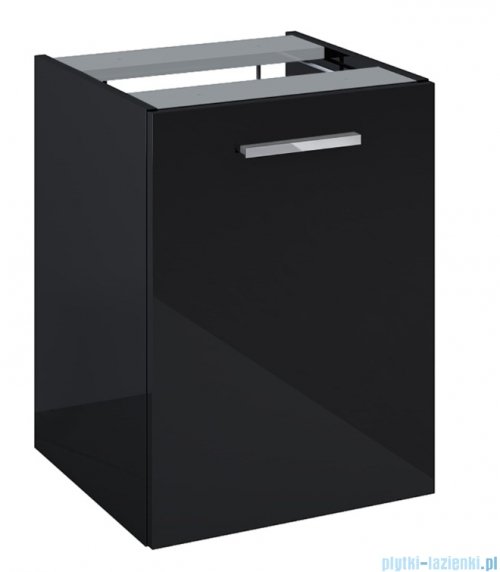 Roca Kwadro moduł boczny z koszem cargo 40x38x53 cm CZARNY POŁYSK  A857973351