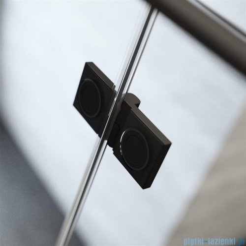 Radaway Essenza Pro Black Dwj drzwi wnękowe 90cm prawe czarny mat/szkło przejrzyste 10099090-54-01R