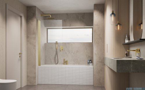 Radaway Nes Pnj Brushed Gold parawan nawannowy 100cm lewy szczotkowane złoto 10011100-99-01L 