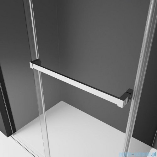 Radaway Furo Black DWD drzwi prysznicowe 150cm szkło przejrzyste 10108413-54-01/10111367-01-01