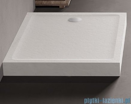 New Trendy Mild Stone Brodzik akrylowy prostokątny 70x120x11,5 cm biały B-0526