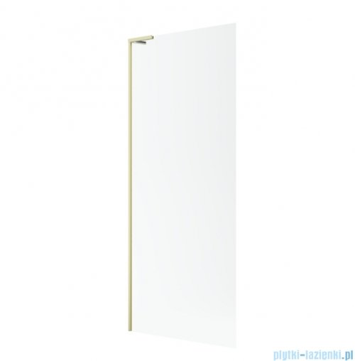 Radaway Modo SL II Brushed Light Gold kabina Walk-in 100x200 lewa szczotkowane jasne złoto szkło przejrzyste 10319104-98-01L