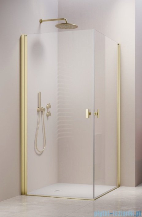 Radaway Nes 6 Kdd I Brushed Light Gold kabina 80x100cm szczotkowane jasne złoto 10021080-98-01L/10021100-98-01R