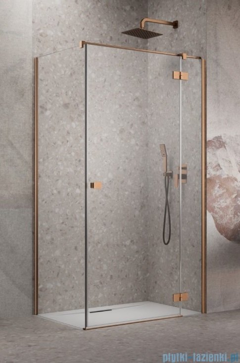 Radaway Essenza 8 Brushed Copper Kdj kabina 100x70cm prawa szczotkowana miedź 10480612-01-01R/10470337-93-01R/10113070-01-01