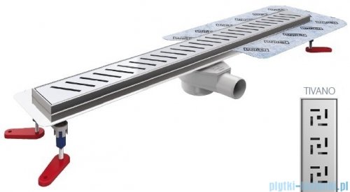 Wiper New Premium Tivano Odpływ liniowy z kołnierzem 100 cm syfon drop 50 poler 500.0167.01.100