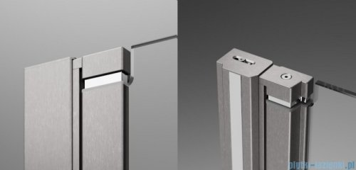 Radaway Nes 6 Brushed Nickel KDD B kabina walk-in 90cm prawa szczotkowany nikiel szkło przejrzyste 10024090-91-01R