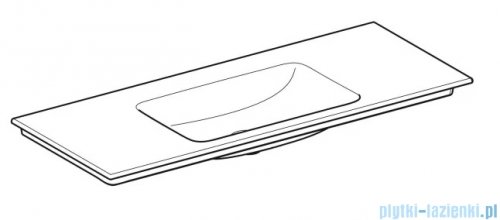 Geberit One Umywalka meblowa bez otworu na baterię 119x48cm KeraTect 505.011.01.5