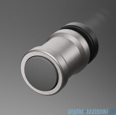 Radaway Nes Brushed Nickel DWSB drzwi wnękowe 120cm W1 lewe szczotkowany nikiel szkło przejrzyste 10044950-91-01L/10045250-01-01