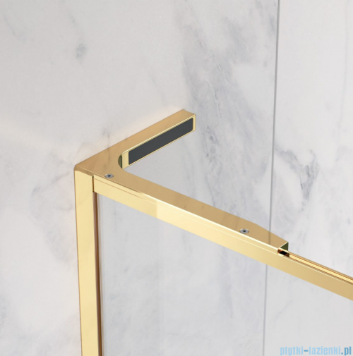 Radaway Modo F SL Gold II kabina Walk-in 75x201,6cm lewa złoty połysk szkło przejrzyste 10419075-09-01L