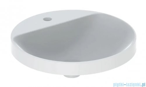 Geberit VariForm Umywalka okrągła z półką z otworem na baterię 48cm KeraTect 500.706.00.2