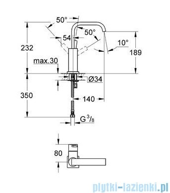 Grohe Allure bateria umywalkowa bez zestawu odpływowego chrom 23076000
