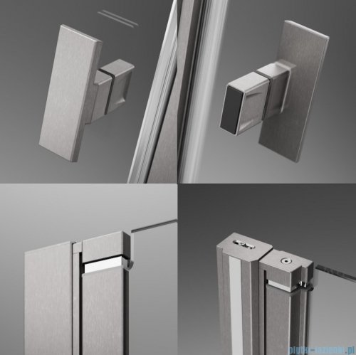 Radaway Nes Kds I Brushed Nickel kabina 100x70cm prawa szczotkowany nikiel 10023100-91-01R/10043070-91-01