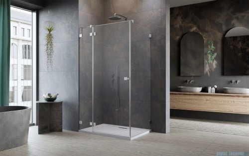 Radaway Essenza Pro Brushed Nickel Kdj kabina 120x120cm lewa szczotkowany nikiel 10097120-91-01L/10098120-01-01