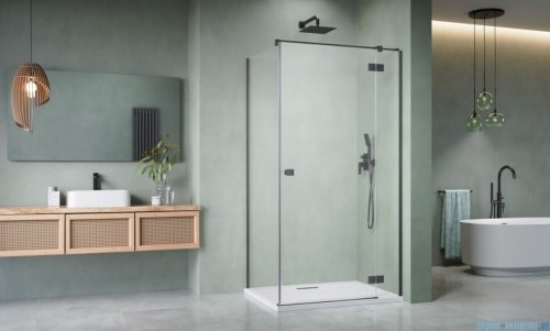 Radaway Essenza 8 Brushed GunMetal Kdj kabina 100x80cm prawa szczotkowany grafit 10480612-01-01R/10470337-92-01R/10113080-01-01