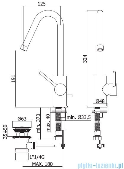 Paffoni Light bateria umywalkowa z korkiem automatycznym chrom LIG977CR