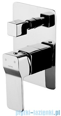 Omnires Slide Bateria wannowa podtynkowa chrom SL7735CR