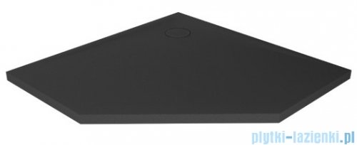 New Trendy Nex Shade brodzik konglomeratowy pięciokątny 90x90x3,5 cm antracyt B-0499