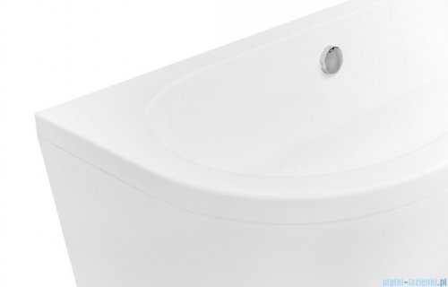 Besco Volya / Vista wanna 150x75cm wolnostojąca przyścienna z syfonem #WKV-150-WS