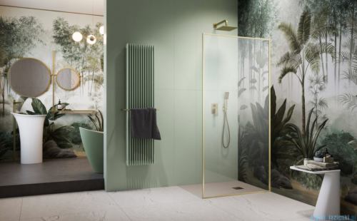Radaway Modo F SL Brushed Gold II kabina Walk-in 70x201,6cm prawa Szczotkowane Złoto szkło przejrzyste 10419074-99-01R