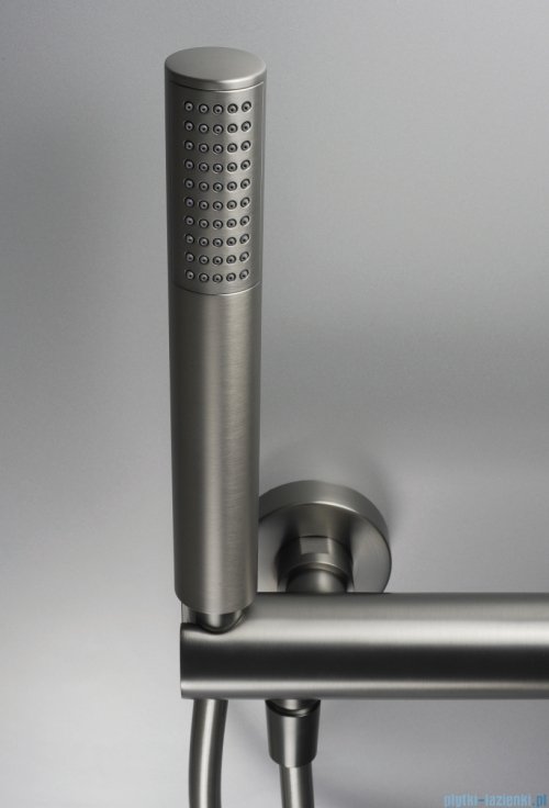 Deante SILIA Bateria prysznicowa z zestawem prysznicowym titanium BQS D41M