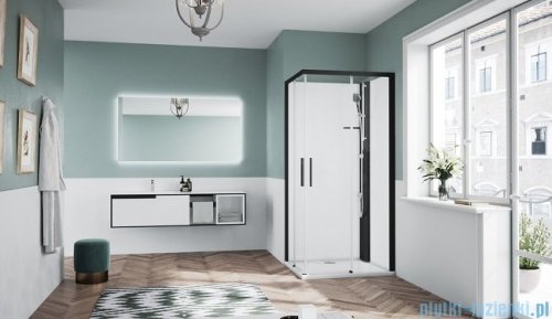 Novellini Glax 1 2.0 kabina standard 80x80 czarna G21A89MF-1HH