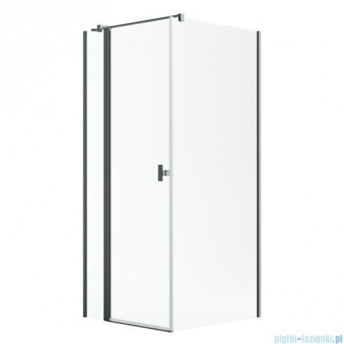 Radaway Nes Kdj II Brushed GunMetal kabina 80x80cm lewa szczotkowany grafit 10032080-92-01L/10039080-01-01