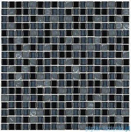 Dunin Aurora mozaika kamień/szkło 30x30 graphite 15