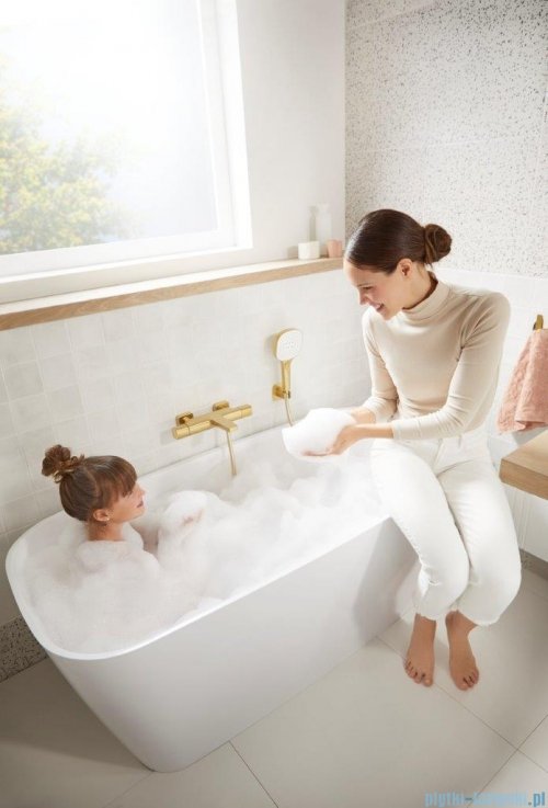 KFA MALAGA BRUSHED LIGHT GOLD zestaw prysznicowy punktowy złoty szczotkowany 841-255-31