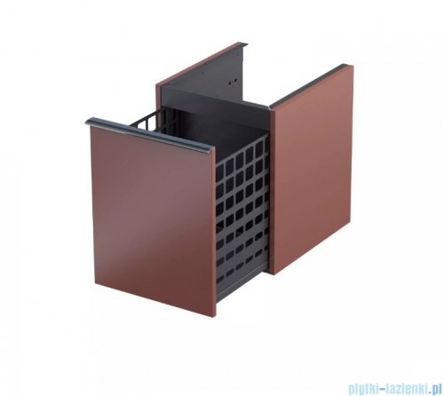 Oristo Etna szafka niska z koszem 40x50x45cm Ceglany Mat OR52-SN1S-40-19