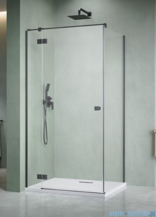Radaway Essenza Kdj Brushed GunMetal kabina 110x75cm lewa szczotkowany grafit 1385041-92-01L/1384049-01-01