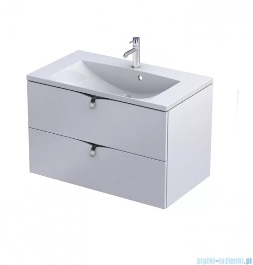 Oristo Siena szafka podumywalkowa wisząca 80x50x45cm biały mat OR45-SD2S-80-2