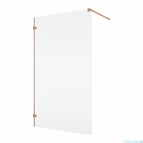Ronal ANNEA ANTW1 Ścianka wolnostojąca Walk-in 80x200 cm z uchwytem kątowym miedź szczotkowana ANTW108002707