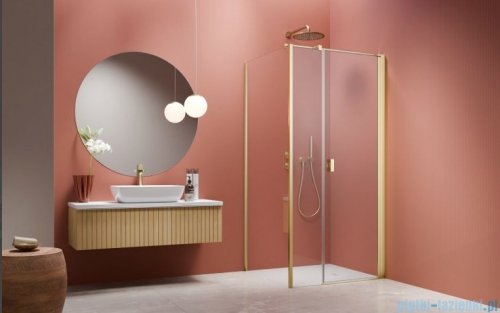 Radaway Nes 6 Kds I Brushed Light Gold kabina 120x90cm prawa szczotkowane jasne złoto 10023120-98-01R/10043090-98-01