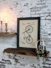 Obraz Chic Antique Rower Retro - 43x33 cm