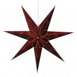 Gwiazda papierowa bordowa - 75 cm