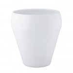Donica ceramiczna Charme L - biała matowa H22,5/Ø20 cm