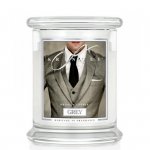 GREY - świeca zapachowa KRINGLE CANDLE - 75 godzin - SZYBKA WYSYŁKA
