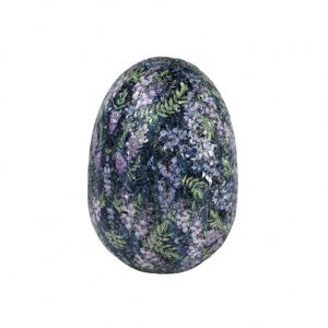 Dekoracyjne jajko Belldeco Fiore Blue wys. 15 cm - SZYBKA WYSYŁKA