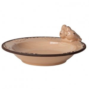 Talerz dekoracyjny Belldeco Rose z ptaszkami - średnica 26 cm