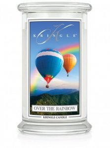 Kringle Candle - Over the Rainbow - duży, klasyczny słoik (623g) z 2 knotami