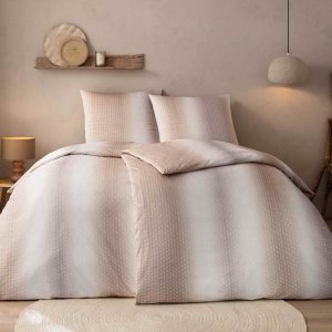 Pościel Estella mako-interlock-jerse<br />y - Caspian szaro-beżowa 6614/205 
