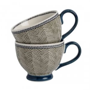 Laura Ashley Hedingham Edwin Blue Sage - kubki 400 ml - 2 szt.