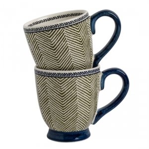 Laura Ashley Hedingham Edwin Blue Sage - kubki 200 ml - 2 szt.