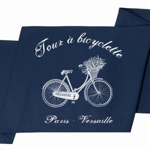 Bieżnik French Home - Bicyclette M - granatowy