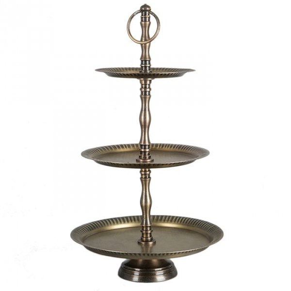 Etażerka metalowa trzypoziomowa - wys. 45 cm