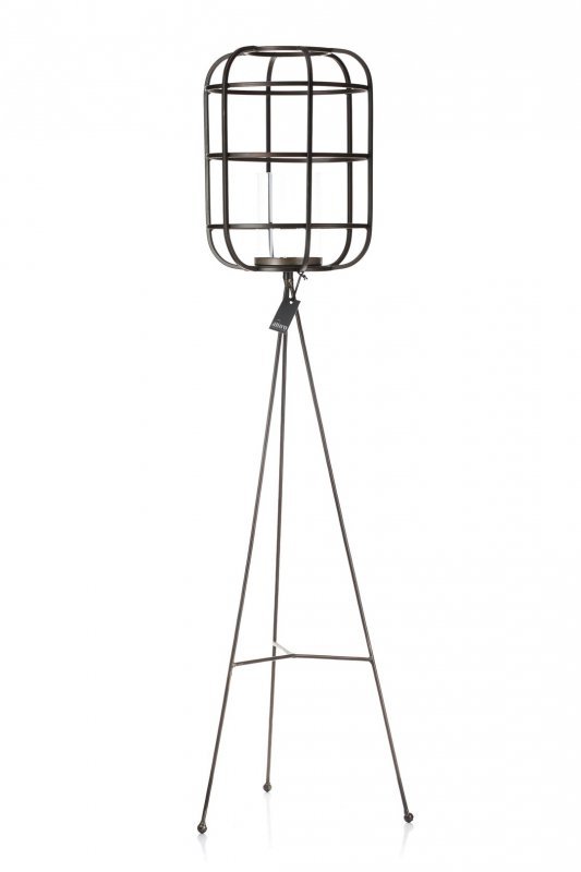Lampion świecznik Aluro LAKIN Loft - wys. 117,50 cm