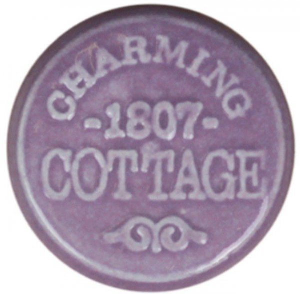 Gałka ceramiczna Charming Cottage - fioletowa