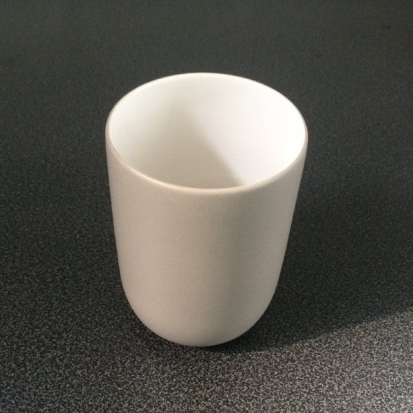 Kubek ceramiczny - Cylinder - szary