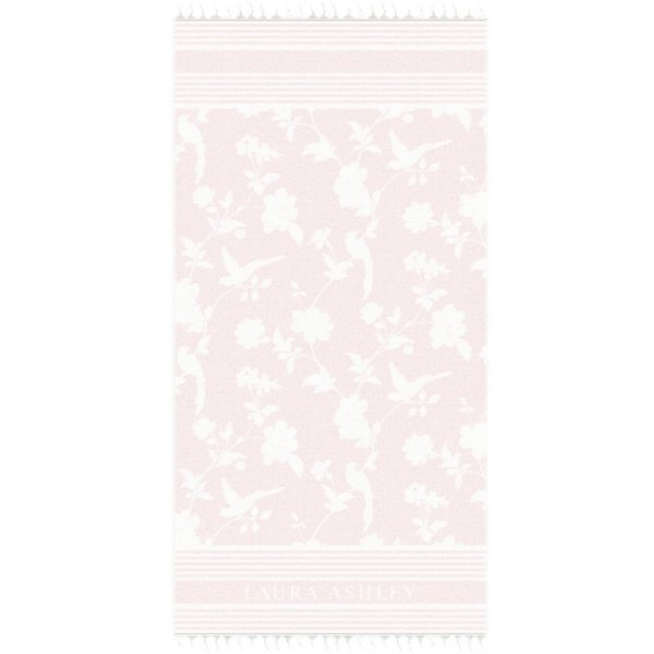 Ręcznik plażowy Laura Ashley - różowy 90x180 cm